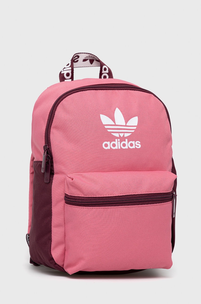 

Рюкзак adidas Originals жіночий колір рожевий малий з принтом