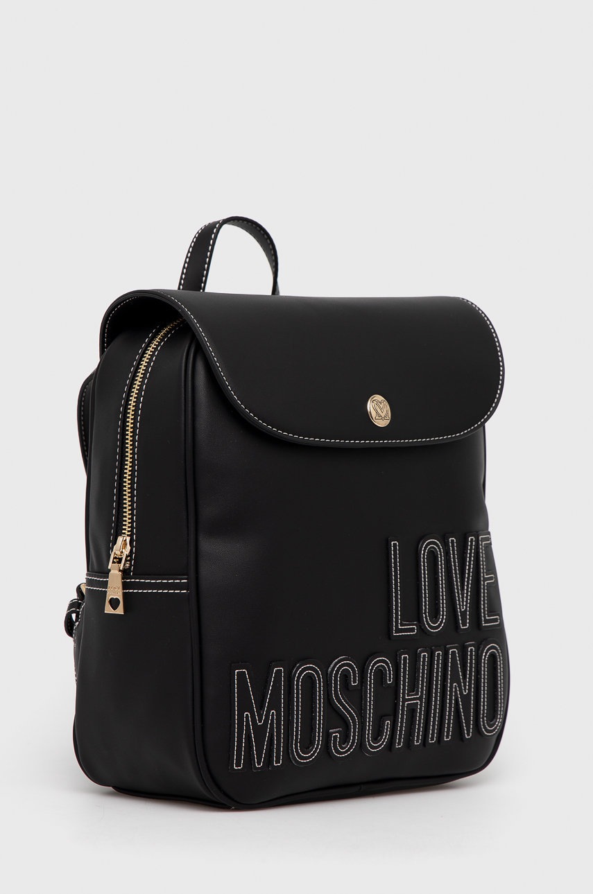 

Рюкзак Love Moschino женский цвет чёрный маленький с аппликацией