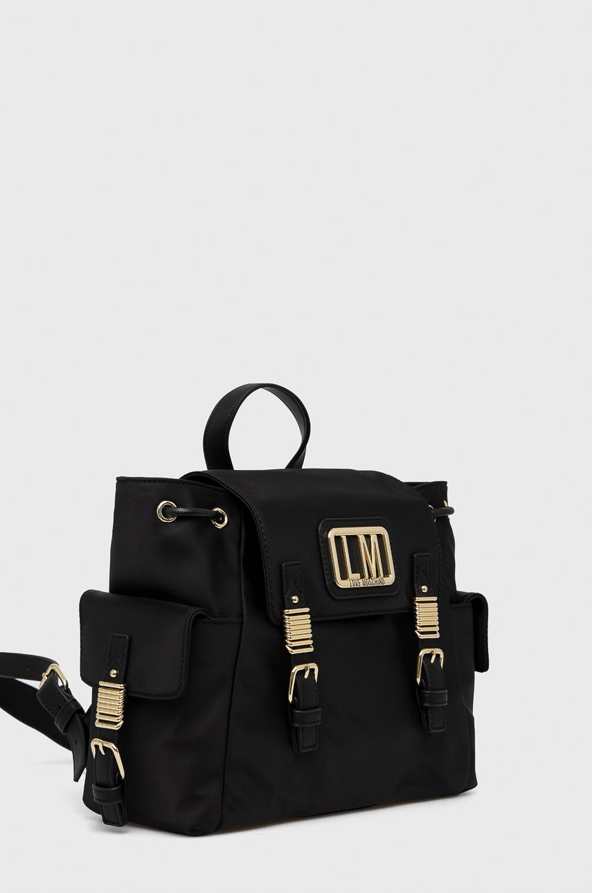 

Рюкзак Love Moschino женский цвет чёрный маленький гладкий
