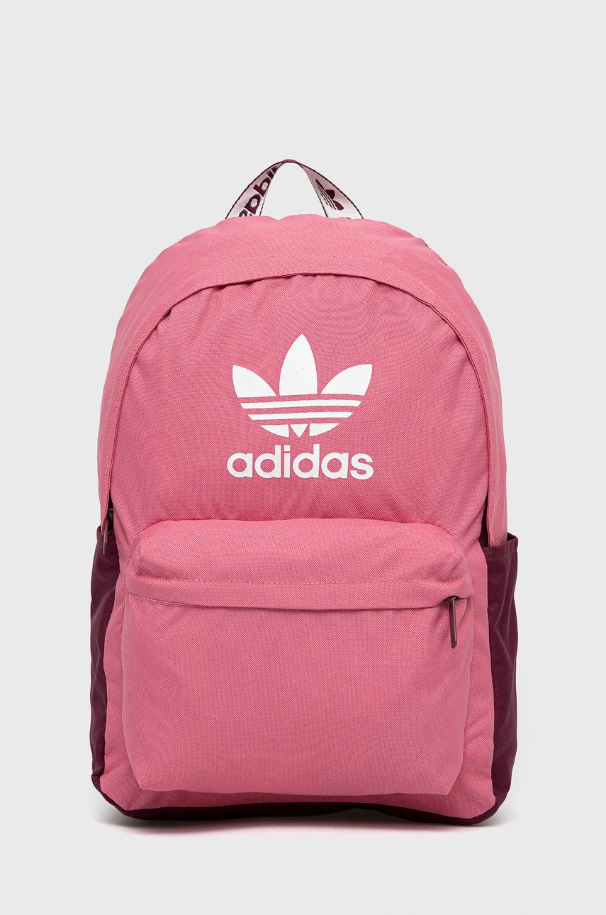 Adidas Originals Plecak damski kolor różowy duży z nadrukiem