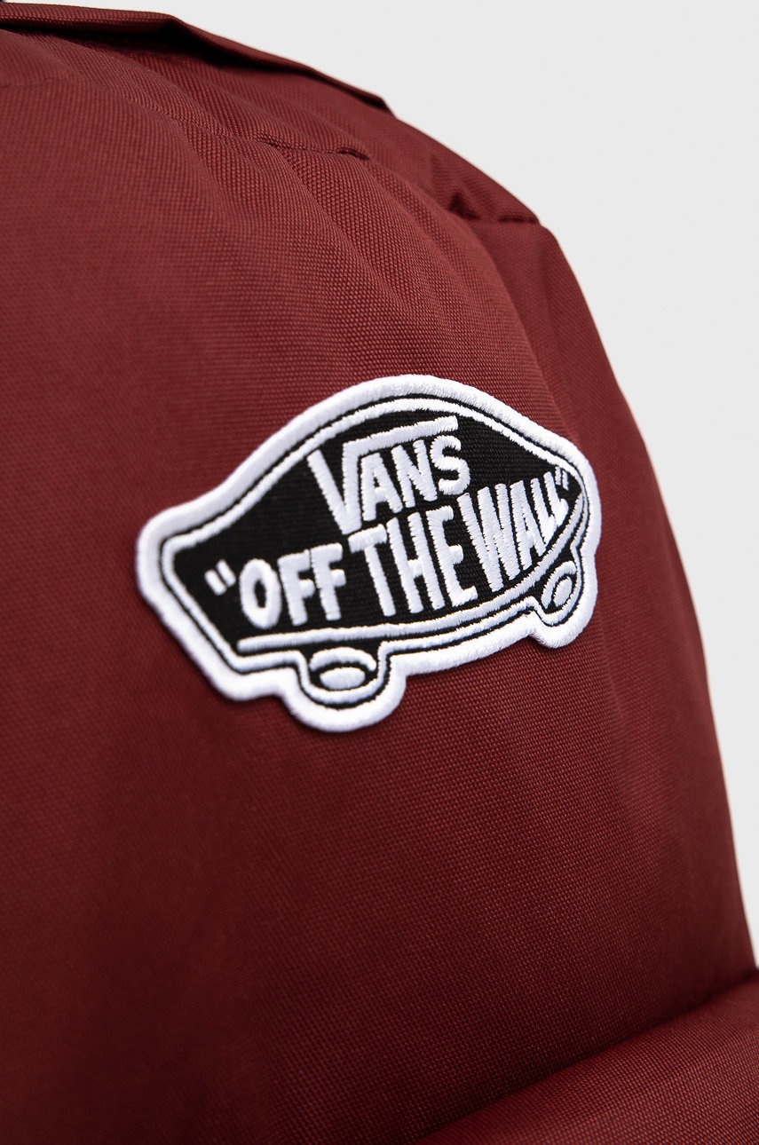 

Рюкзак Vans женский цвет бордовый большой с аппликацией