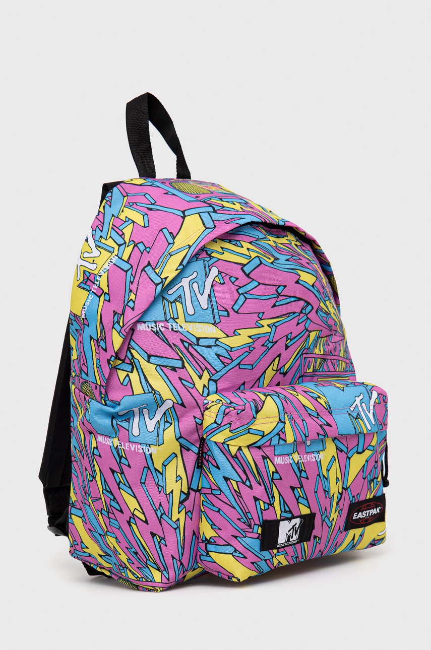 

Рюкзак Eastpak x MTV жіночий колір рожевий великий візерунок