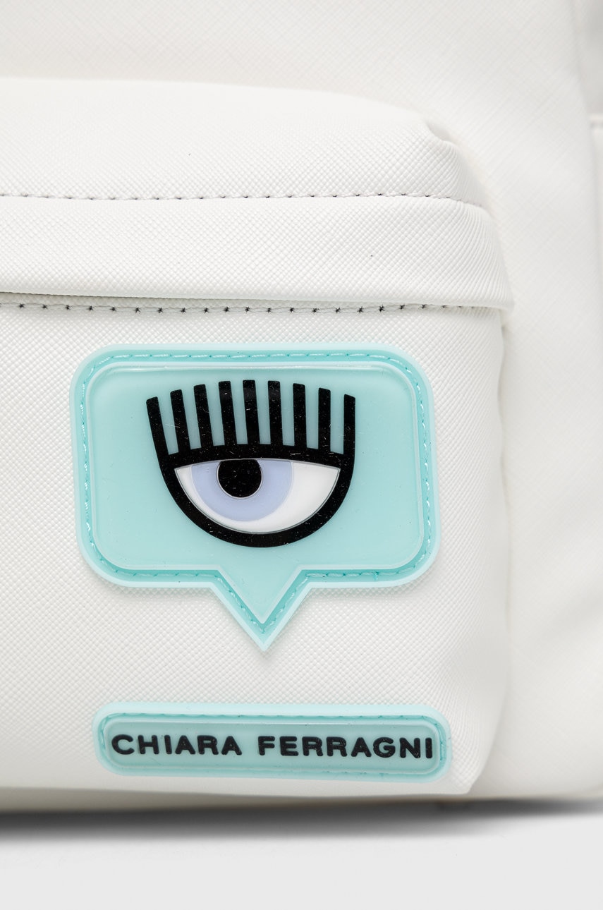

Рюкзак Chiara Ferragni женский цвет белый маленький гладкий