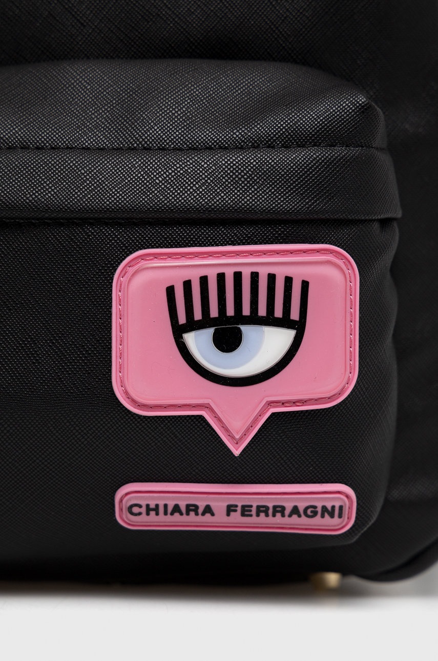 

Рюкзак Chiara Ferragni женский цвет чёрный маленький гладкий