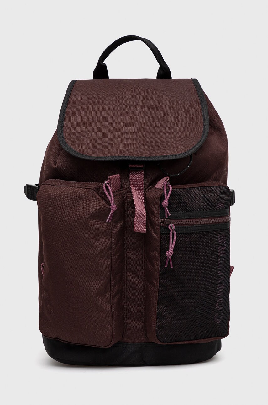 Converse rucsac femei, culoarea bordo, mare, neted