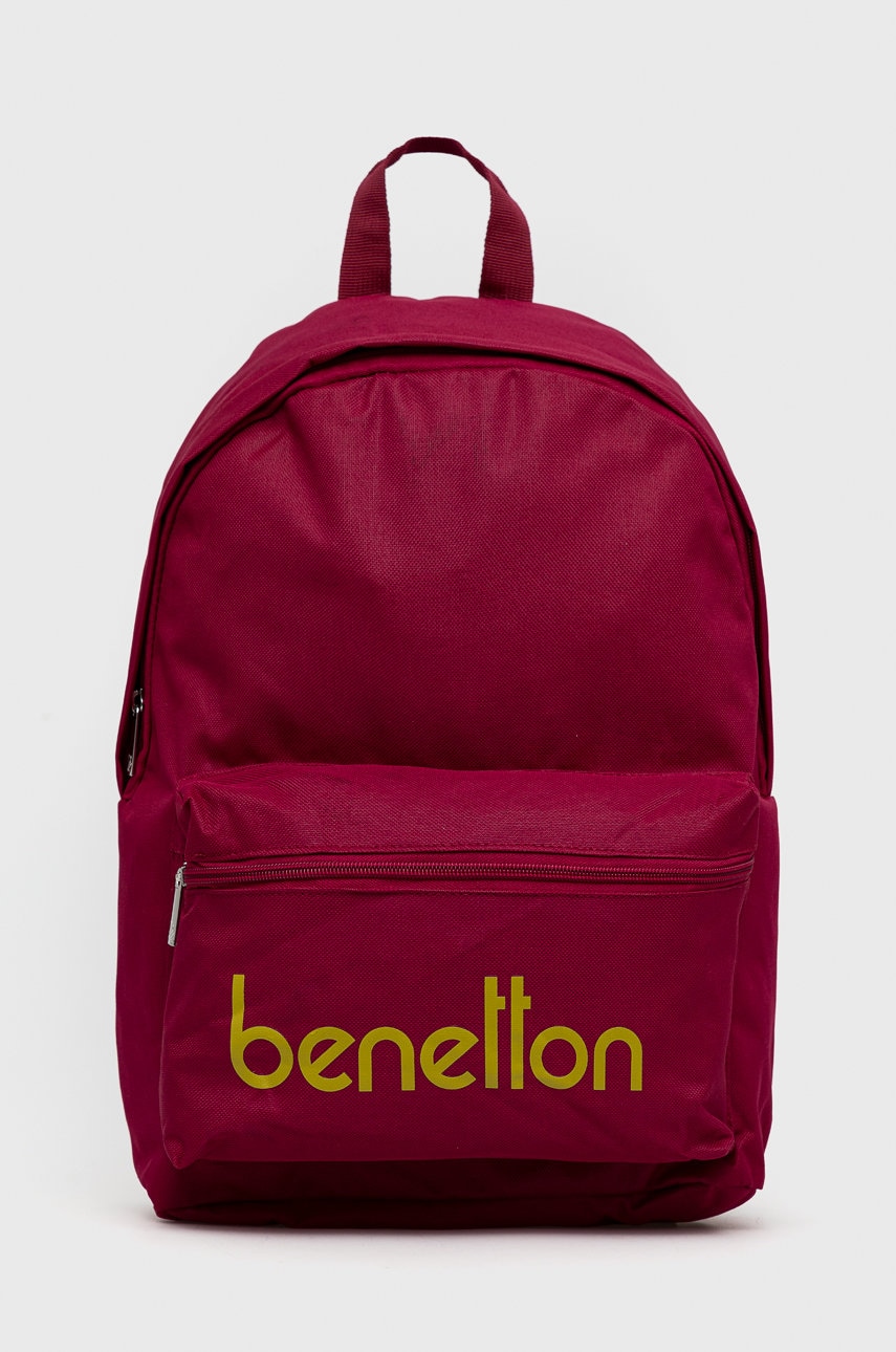 United Colors Of Benetton ghiozdan copii culoarea violet, mare, cu imprimeu