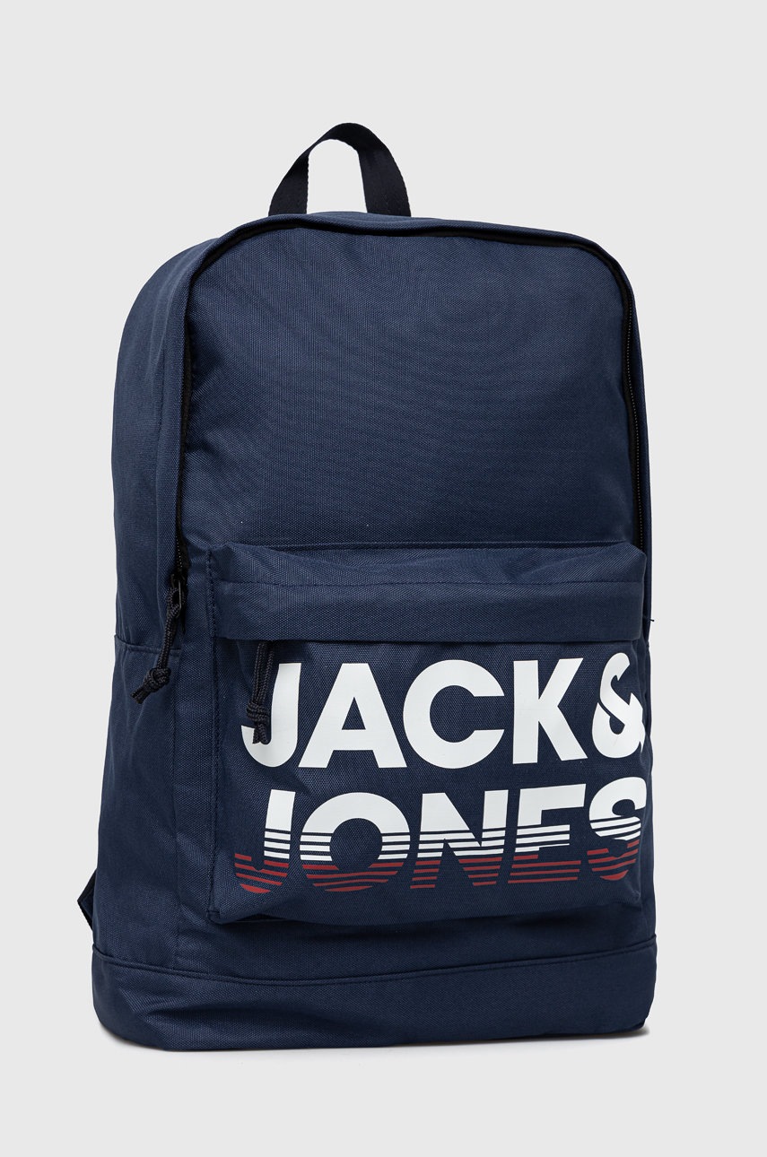 

Рюкзак Jack & Jones мужской цвет синий большой с принтом