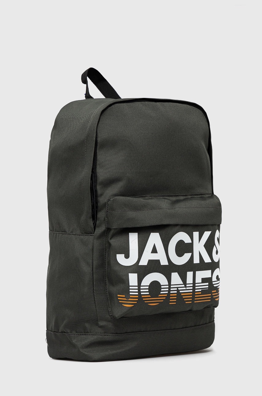

Рюкзак Jack & Jones мужской цвет серый большой с принтом