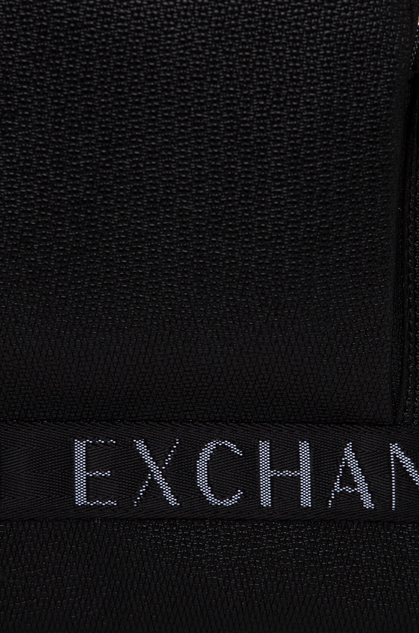 

Рюкзак Armani Exchange мужской цвет чёрный большой гладкий