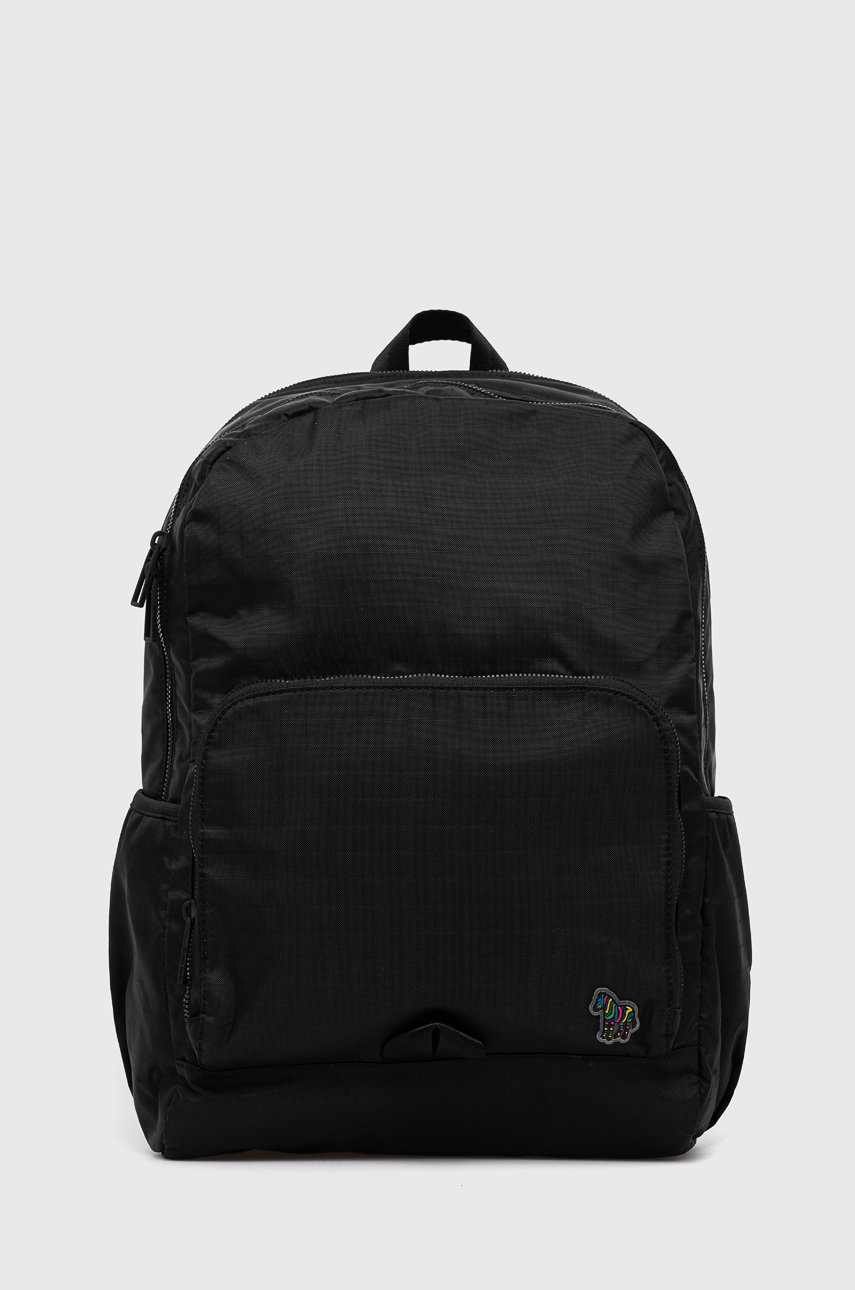 Ps paul smith rucsac bărbați, culoarea negru, mare, cu imprimeu