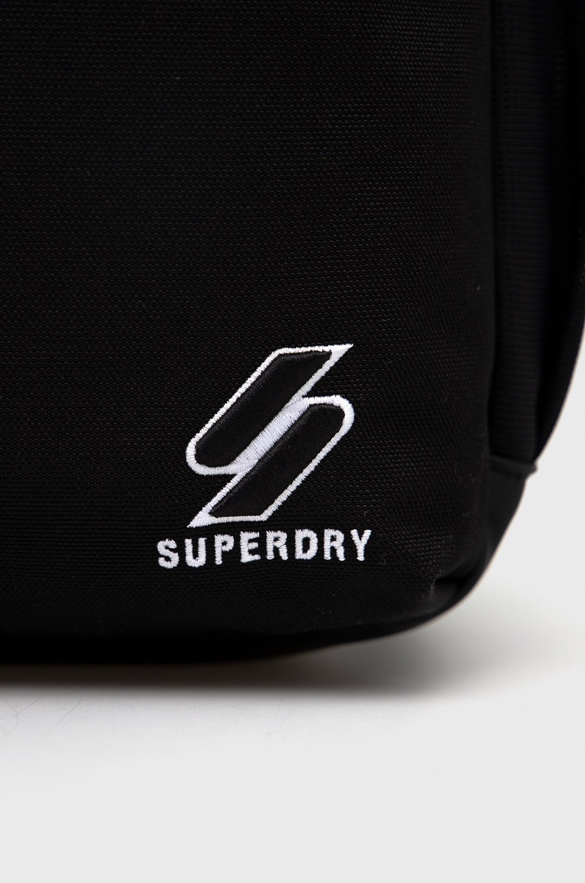 

Рюкзак Superdry чоловічий колір чорний великий однотонний