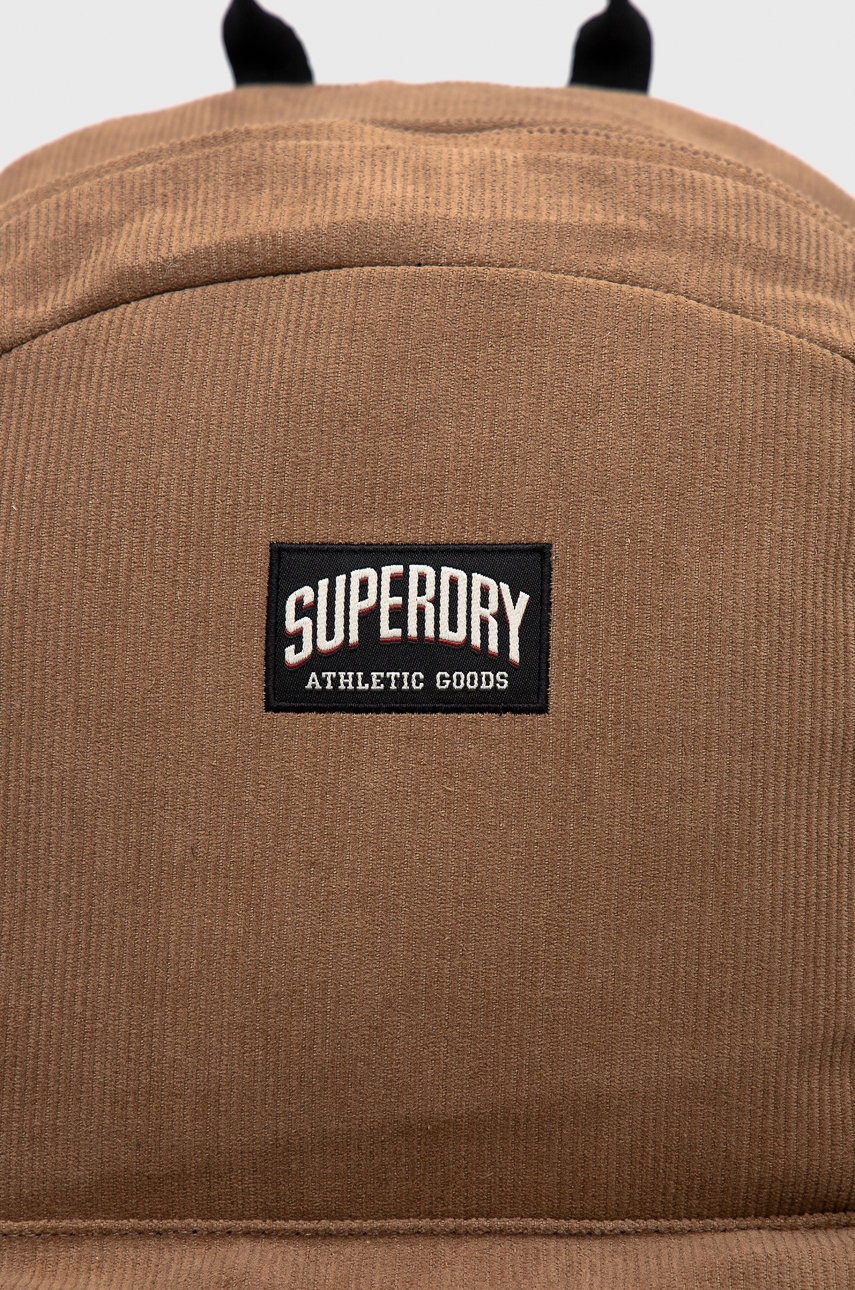 

Рюкзак Superdry чоловічий колір бежевий великий однотонний