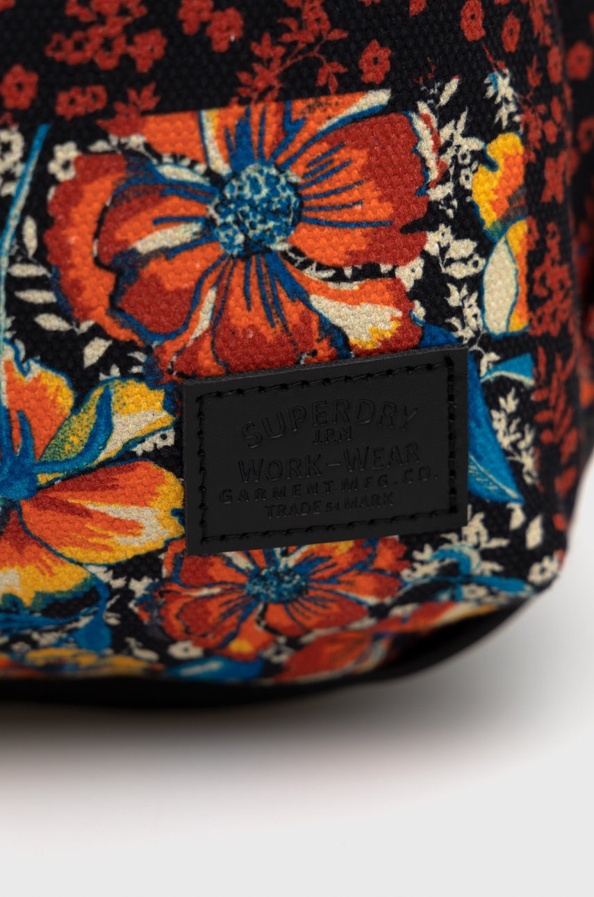 

Рюкзак Superdry мужской цвет красный большой узорный