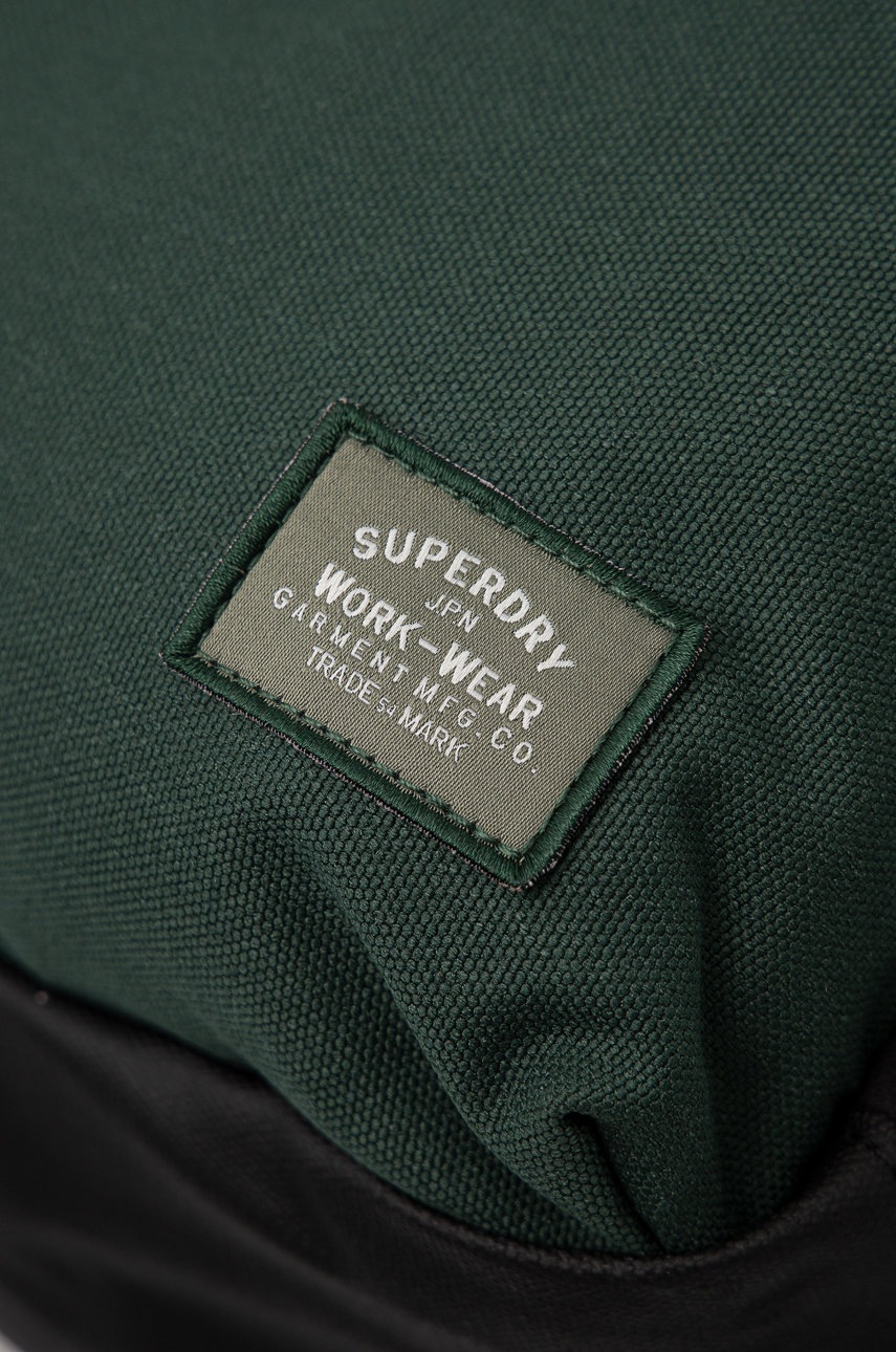 

Рюкзак Superdry мужской цвет зелёный большой однотонный