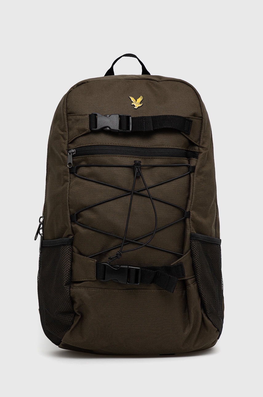 

Раница Lyle & Scott мъжка в зелено голям размер с изчистен дизайн, Зелен
