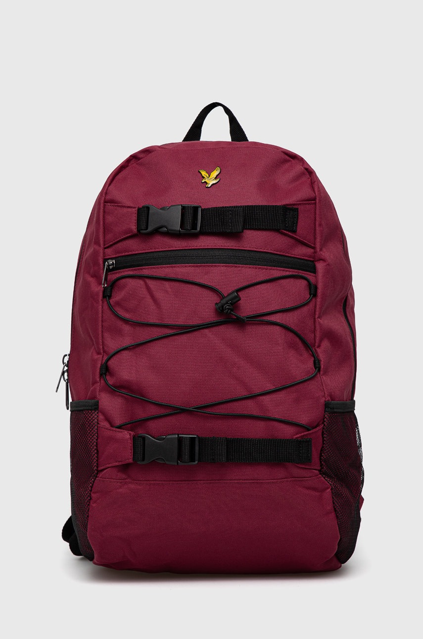 

Раница Lyle & Scott мъжка в бордо голям размер с изчистен дизайн