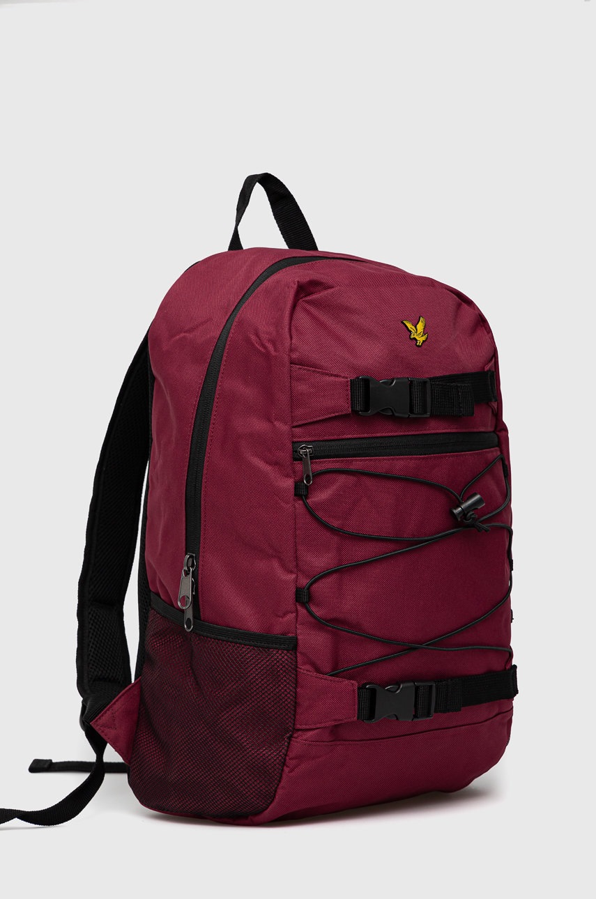 

Рюкзак Lyle & Scott мужской цвет бордовый большой гладкий