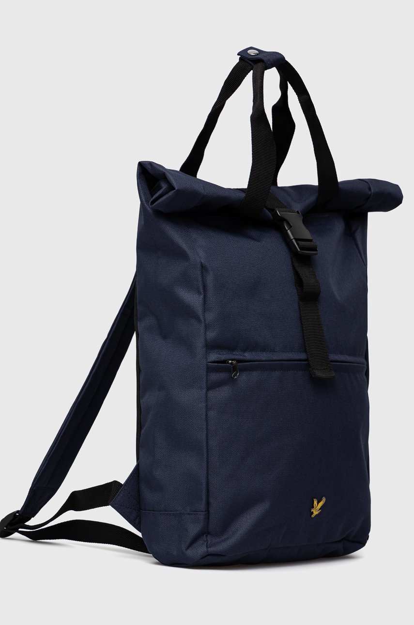 

Рюкзак Lyle & Scott мужской цвет синий большой гладкий