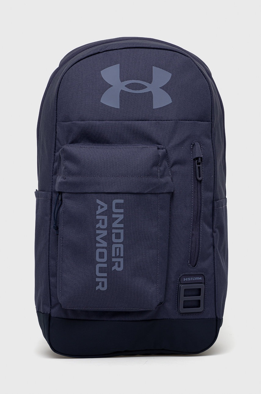 

Раница Under Armour в тъмносиньо голям размер с принт, Тъмносин