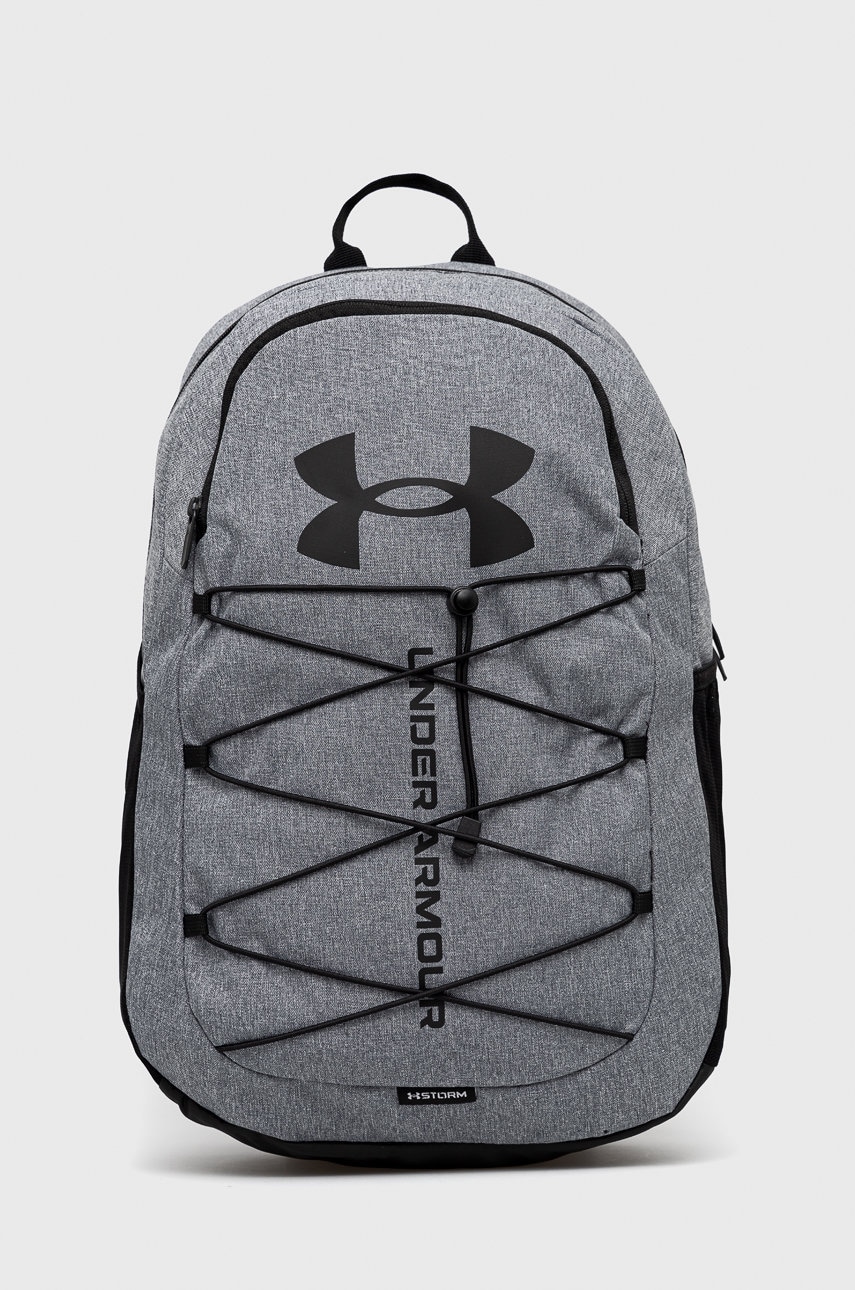 Under Armour rucsac Hustle culoarea gri, mare, modelator, 1364181