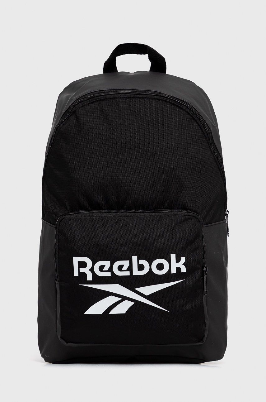 Reebok Classic Reebok Classic Plecak GP0148 kolor czarny duży z nadrukiem GP0148-BLK/BLK