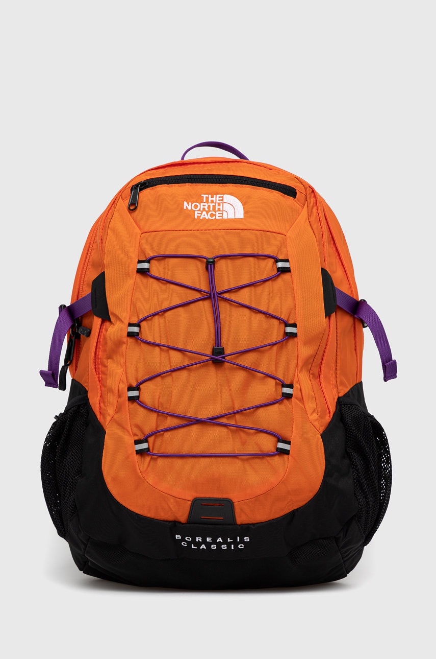 

Раница The North Face в оранжево голям размер с изчистен дизайн, Оранжев