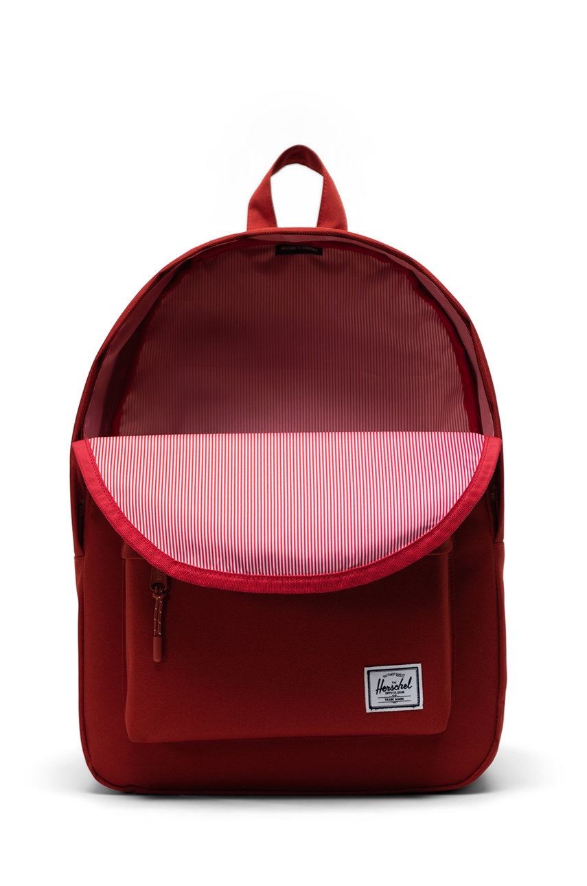 

Рюкзак Herschel колір червоний великий гладкий