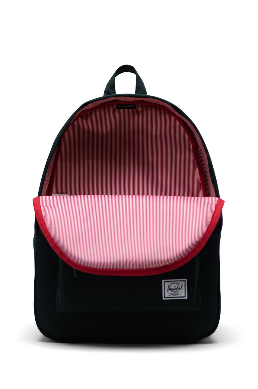 

Рюкзак Herschel колір зелений великий гладкий