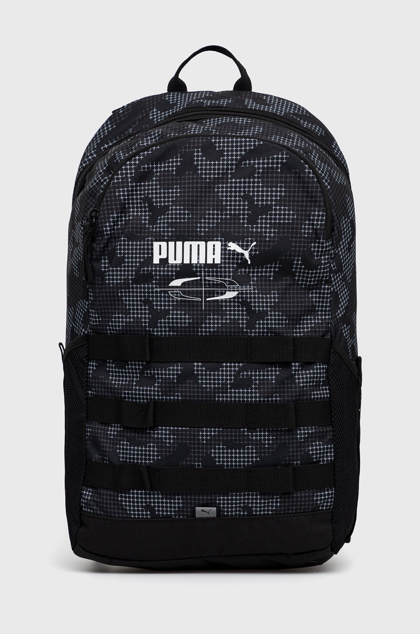 

Раница Puma в сиво голям размер с десен, Сив