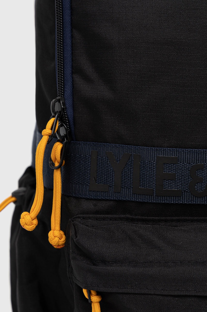 

Рюкзак Lyle & Scott цвет чёрный большой гладкий
