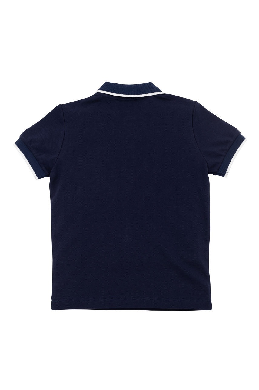 

Детская хлопковая футболка Kenzo Kids цвет синий гладкий