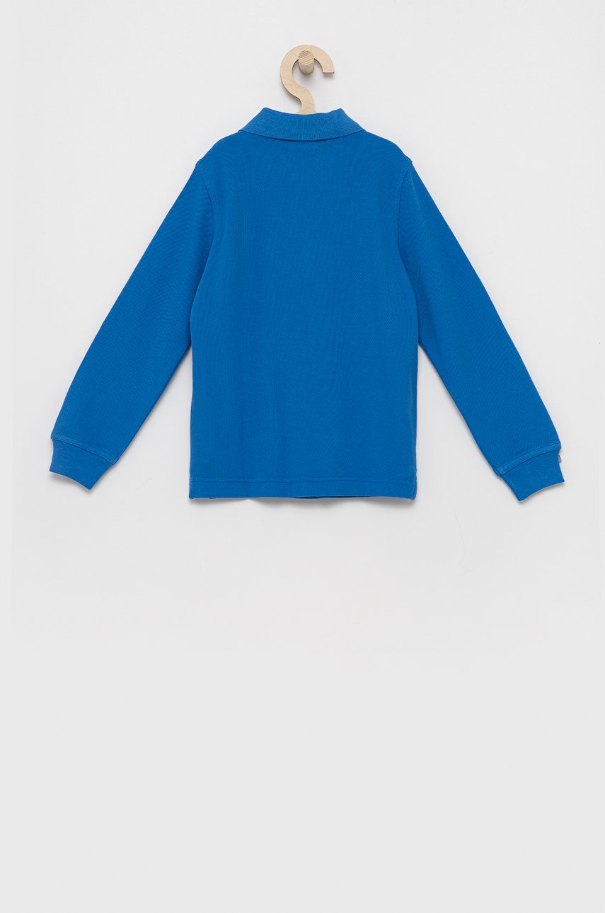 Дитячий бавовняний лонгслів United Colors of Benetton гладкий