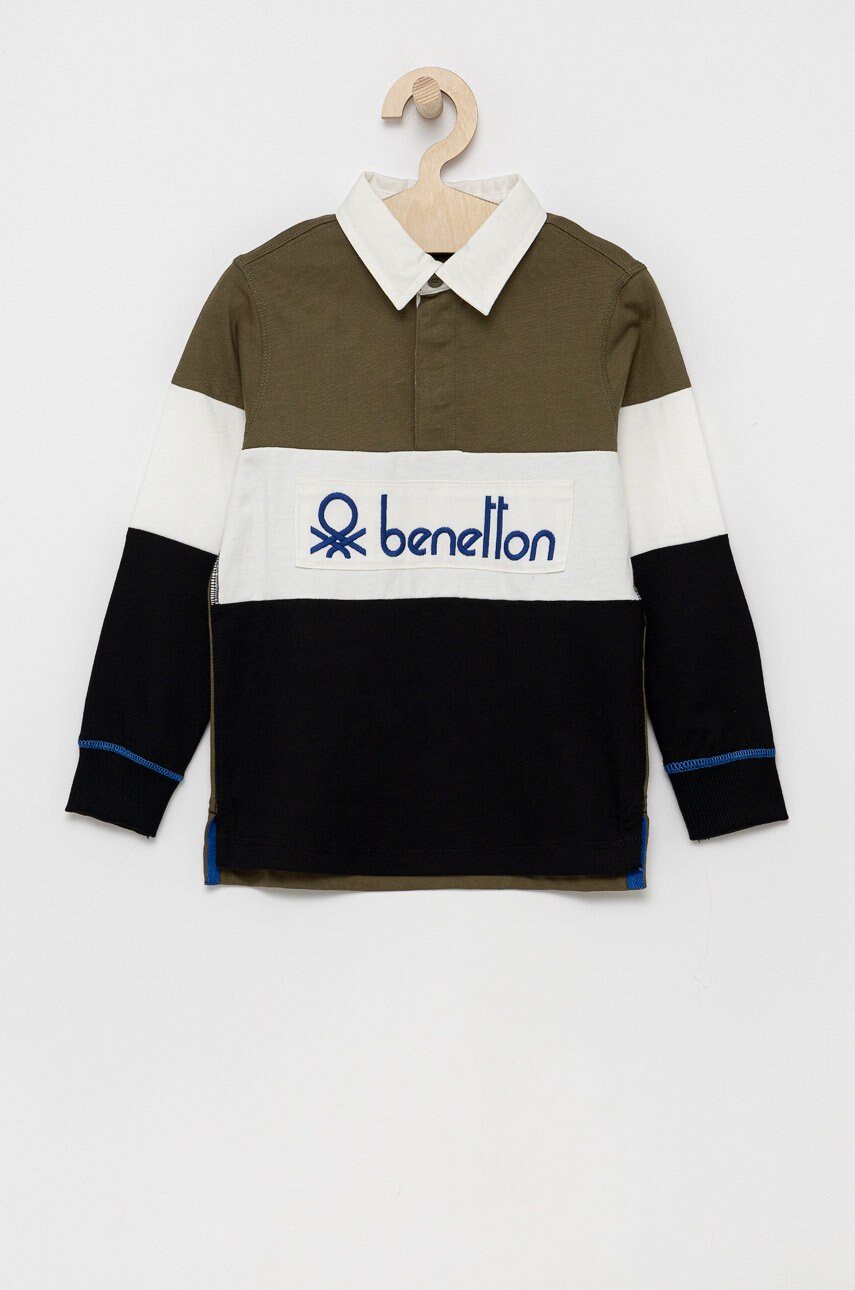 

Детска блуза с дълги ръкави United Colors of Benetton с принт, Многоцветен