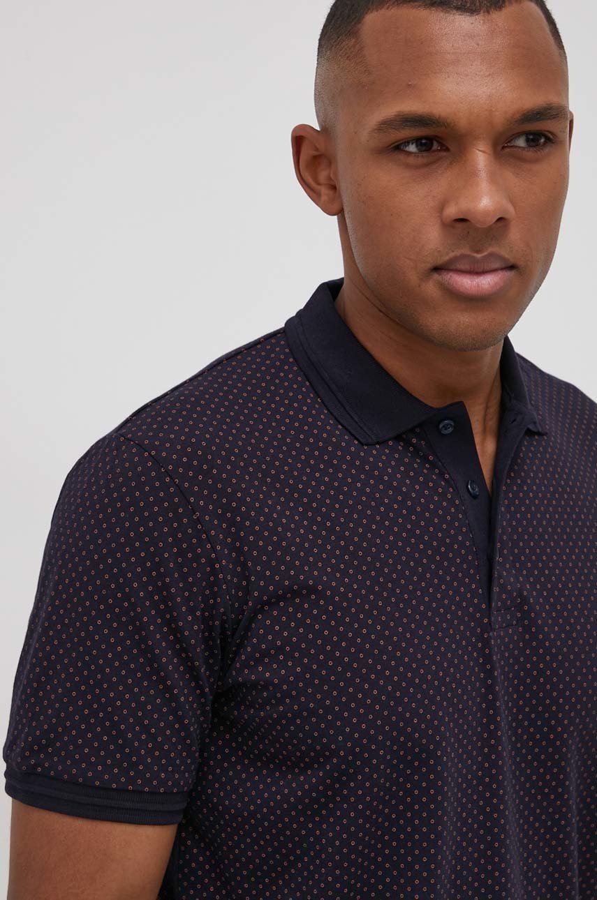 

Тениска с яка Premium by Jack&Jones в тъмносиньо, Тъмносин