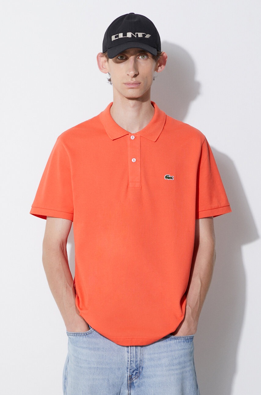 

Хлопковое поло Lacoste однотонный PH4012.-132