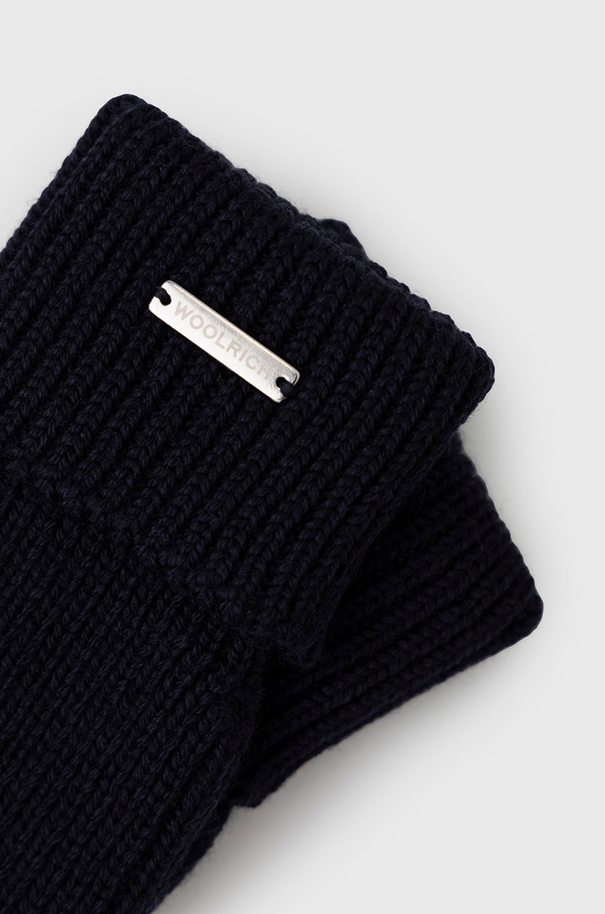 

Рукавички Woolrich жіночі колір синій