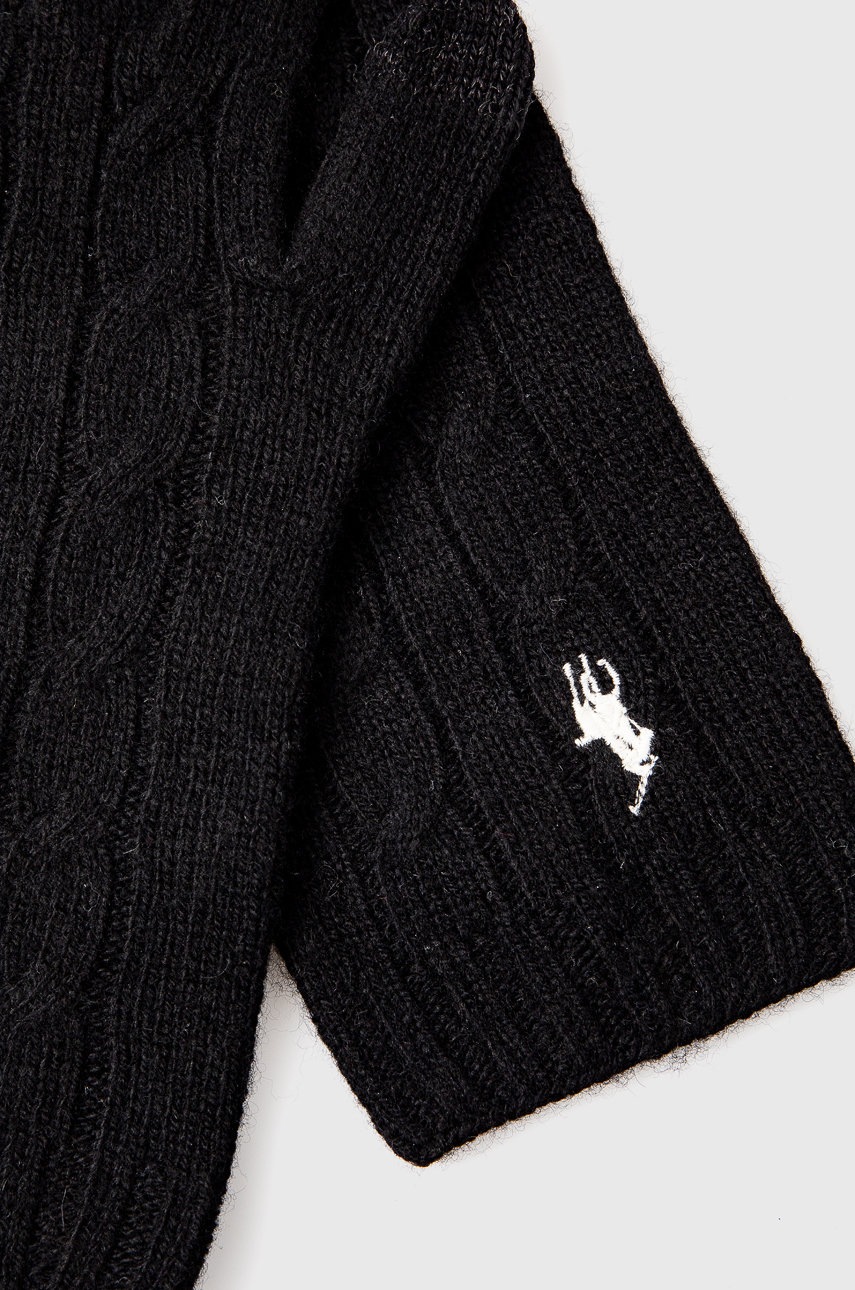 

Перчатки Polo Ralph Lauren женское цвет чёрный