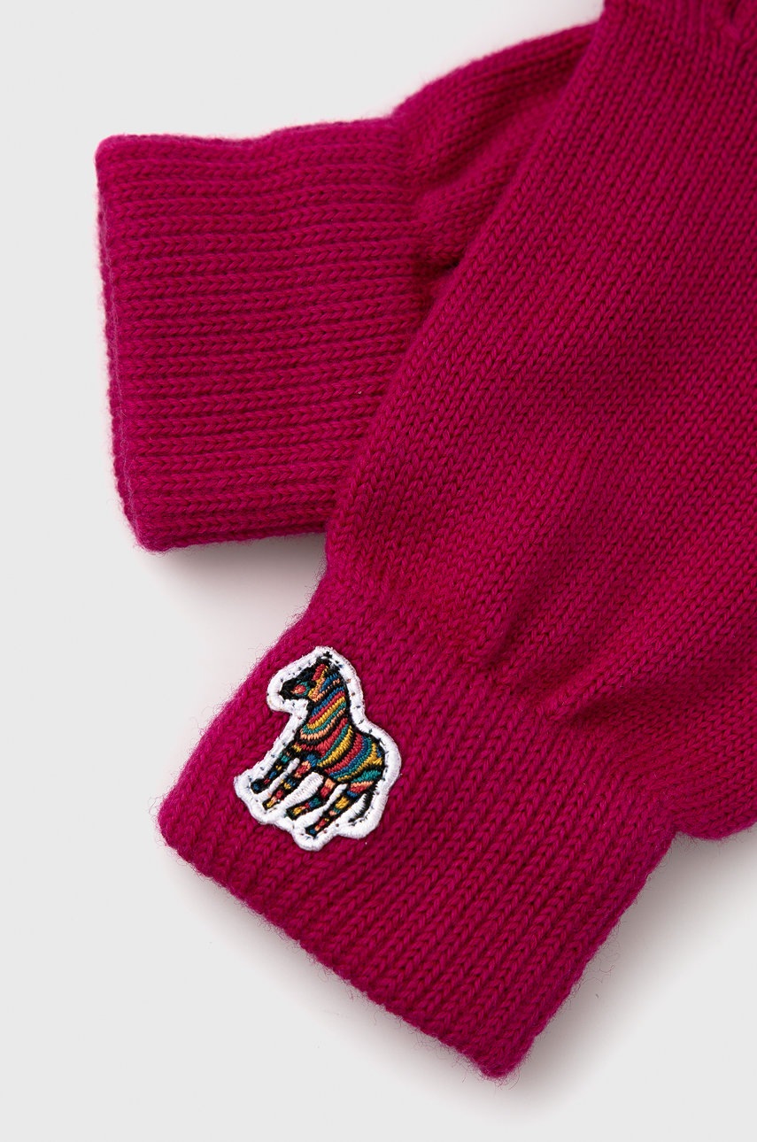 

Перчатки Paul Smith женское цвет розовый