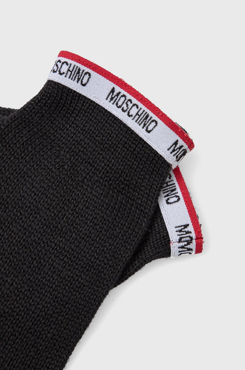 

Рукавички Moschino жіночі колір чорний