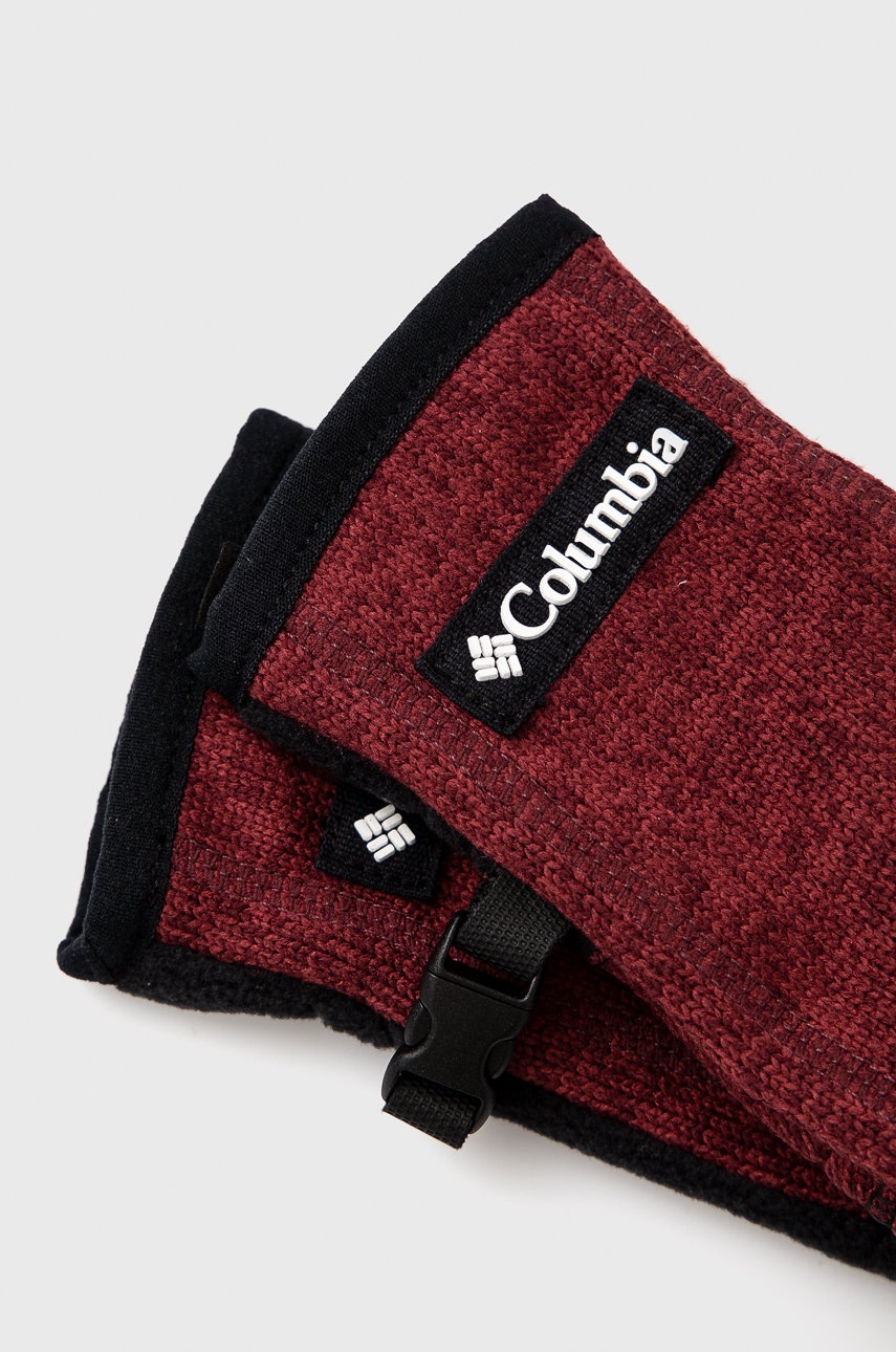 

Перчатки Columbia женское цвет бордовый