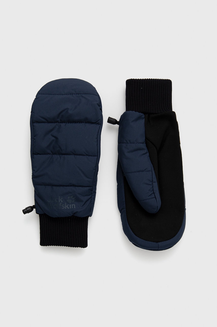 Jack wolfskin mănuși femei, culoarea albastru marin