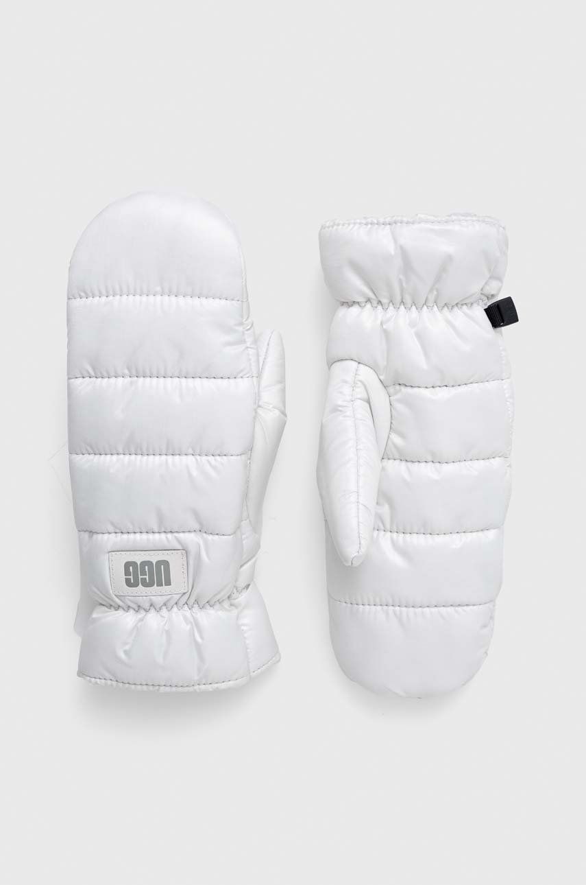 UGG rękawiczki damskie kolor biały