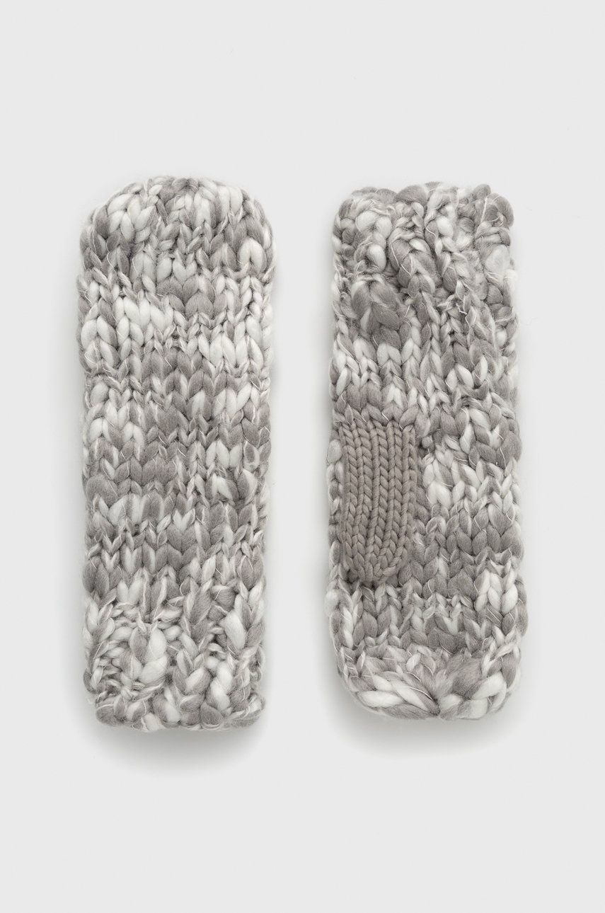 GAP Mănuși femei, culoarea gri answear.ro imagine megaplaza.ro