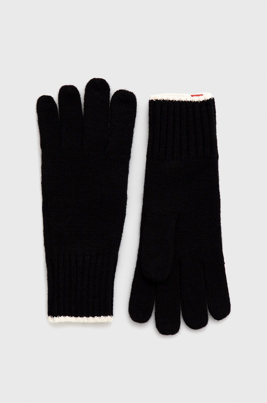 Hunter Mănuși femei, culoarea negru answear.ro imagine megaplaza.ro