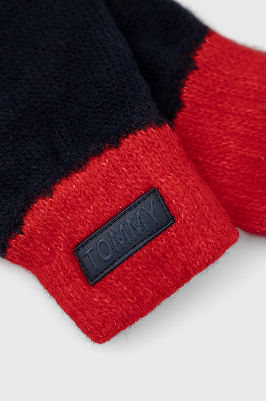

Дитячі рукавички з домішкою вовни Tommy Hilfiger колір синій
