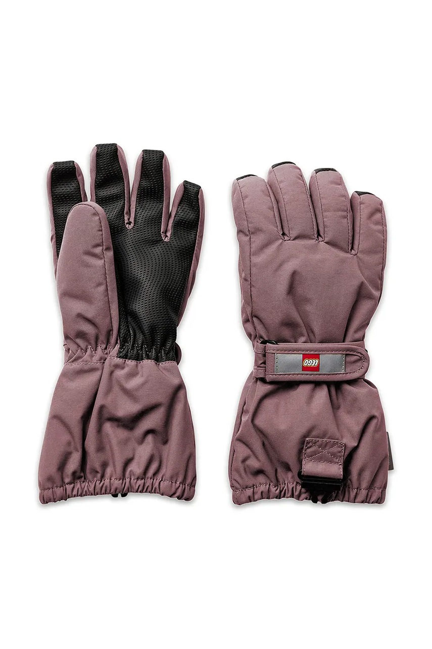 Детские горнолыжные перчатки Lego Wear цвет коричневый
