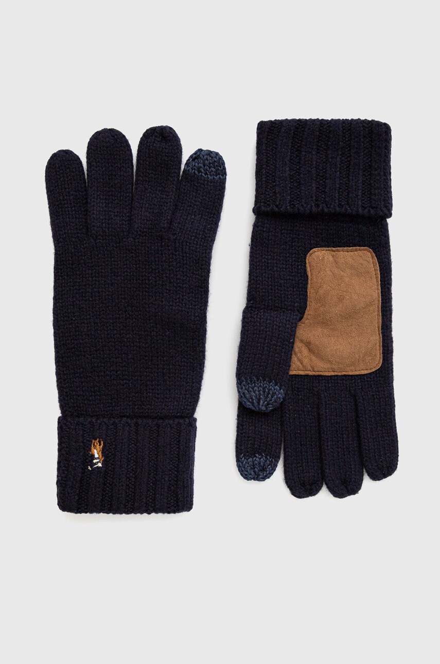 

Polo Ralph Lauren - Вълнени ръкавици, Тъмносин