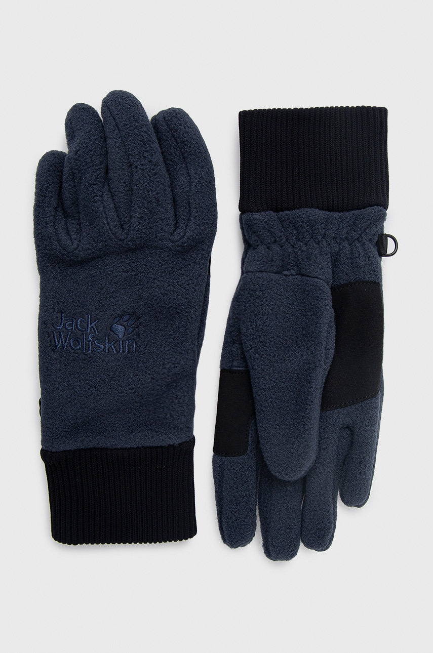 Jack wolfskin mănuși bărbați, culoarea albastru marin