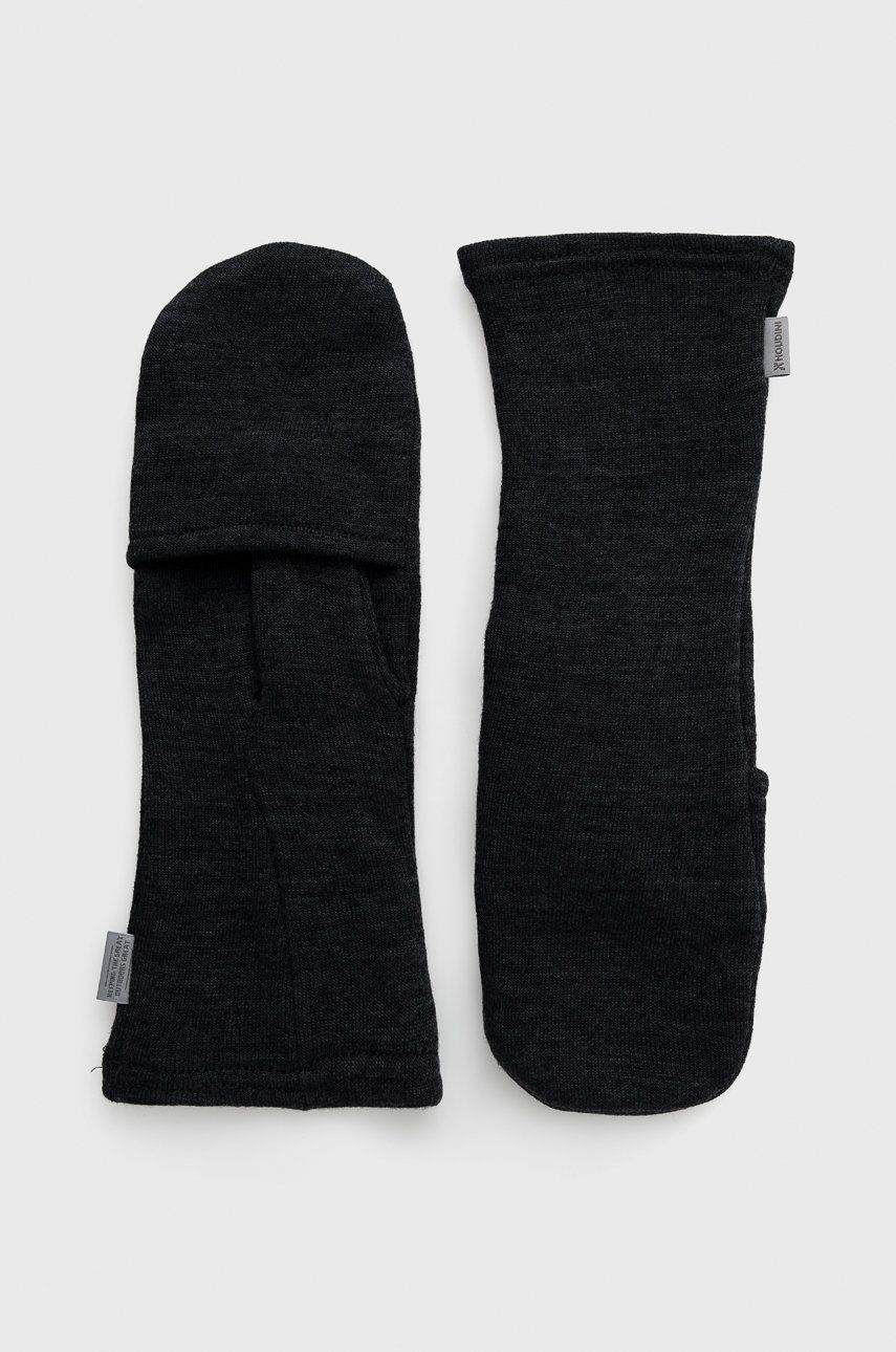 E-shop Vlněné rukavice Houdini Alto pánské, šedá barva