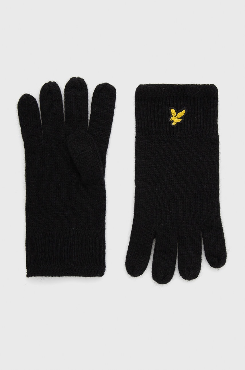 Lyle & scott mănuși culoarea negru